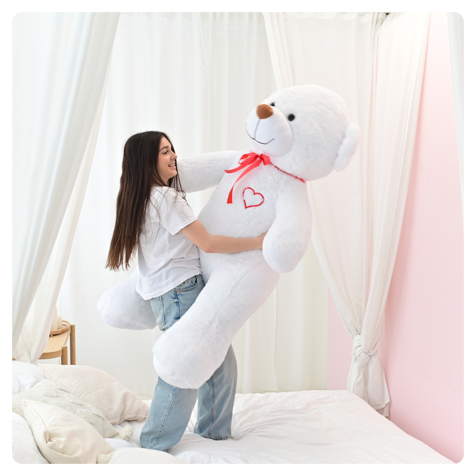 Miś Gigant 190 cm. BIAŁY