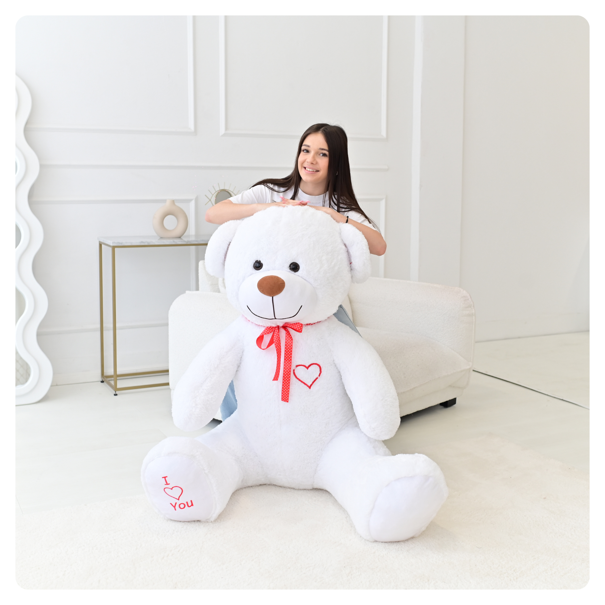 Miś Gigant 190 cm. BIAŁY