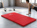 MATERAC GIMNASTYCZNY FITNESS TURYSTYCZNY 200x120x5 - CZERWONY