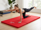 MATERAC GIMNASTYCZNY FITNESS TURYSTYCZNY 200x120x5 - CZERWONY