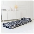 MATERAC TURYSTYCZNY SKŁADANY FOTEL 200x70x15cm - 2 w 1 - ZEBRA