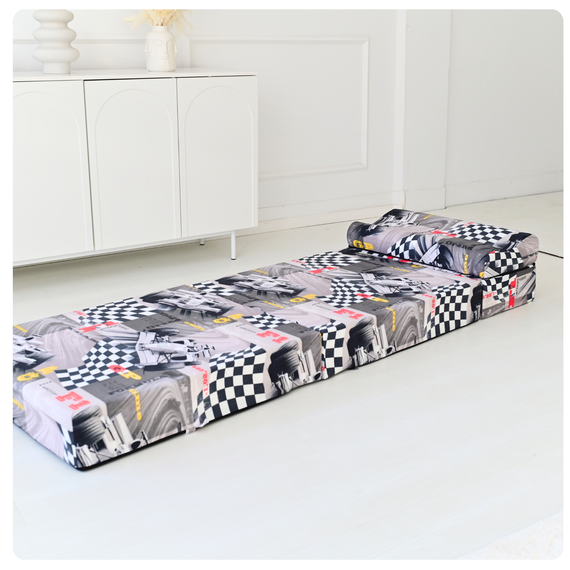 MATERAC TURYSTYCZNY SKŁADANY FOTEL 200x70x15cm - 2 w 1 FORMUŁA