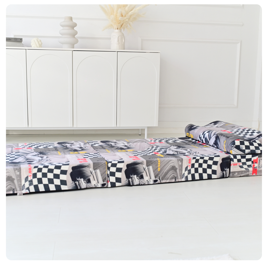 MATERAC TURYSTYCZNY SKŁADANY FOTEL 200x70x15cm - 2 w 1 FORMUŁA
