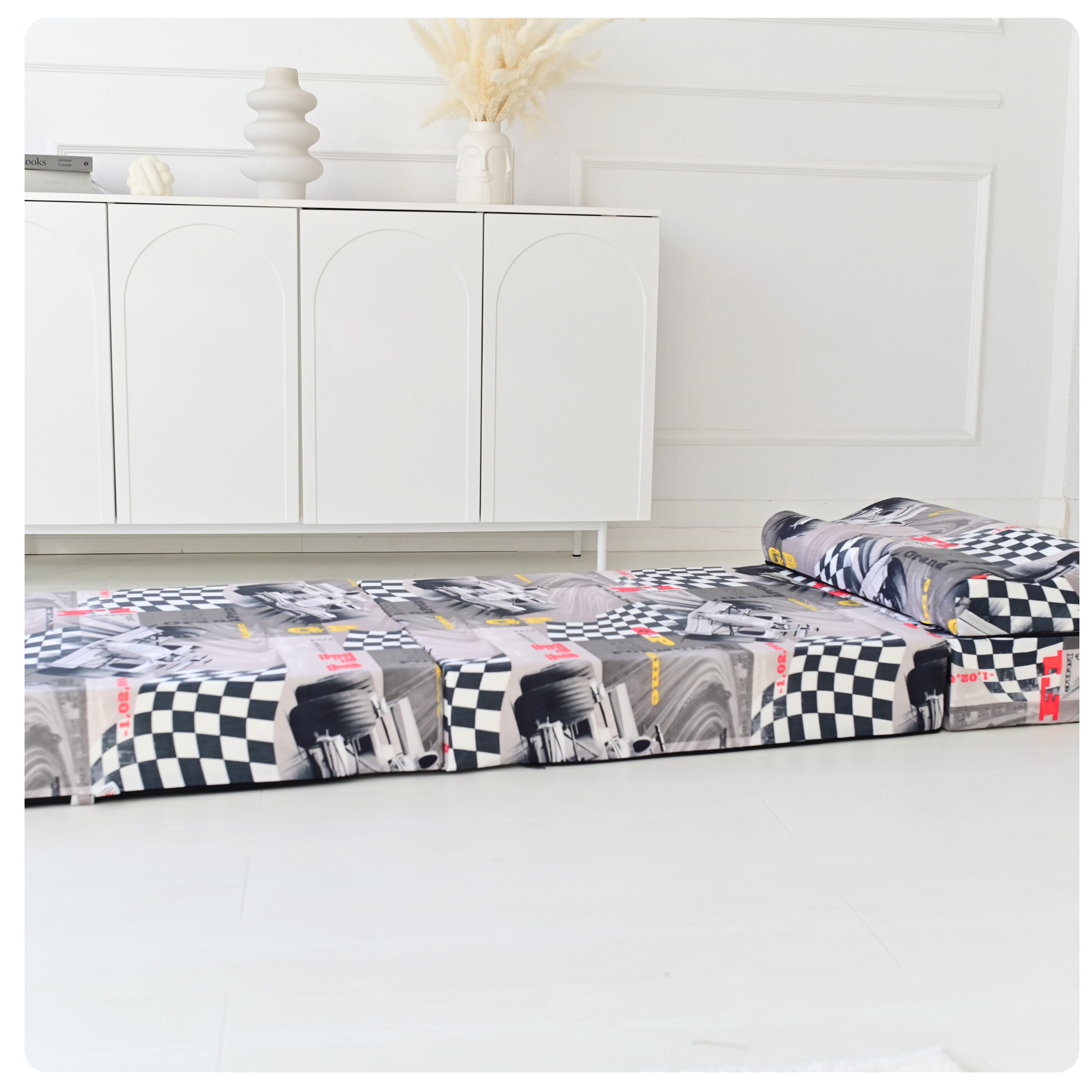 MATERAC TURYSTYCZNY SKŁADANY FOTEL 200x70x15cm - 2 w 1 FORMUŁA