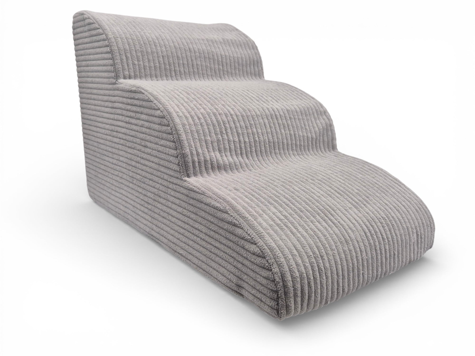 ŁAGODNE SCHODKI DLA PSA RAMPA PODEST 3 STOPNIE WYS 40 CM. SZEROKIE - 35 CM - SZARE