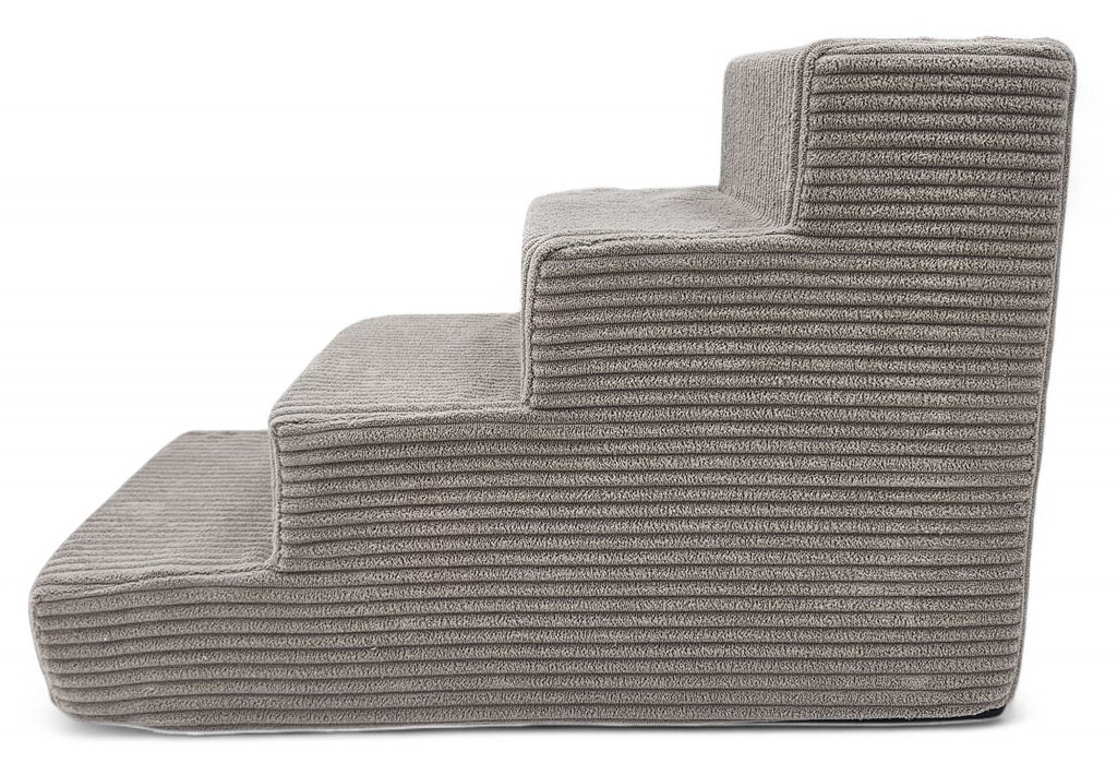 SCHODY SCHODKI STABILNE DLA PSA RAMPA PODEST 4 STOPNIE 40cm. - BEŻOWY
