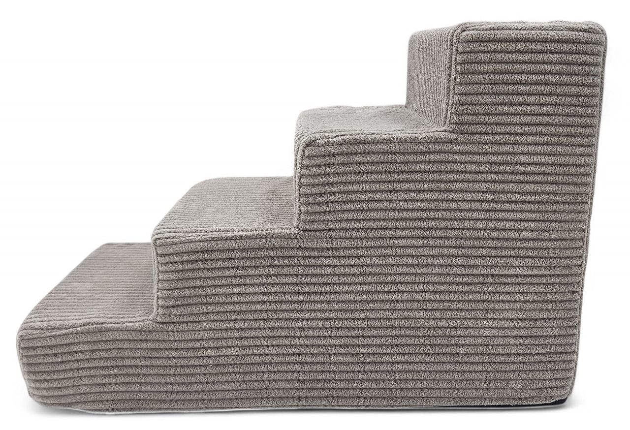 SCHODY SCHODKI STABILNE DLA PSA RAMPA PODEST 4 STOPNIE 40cm. - BEŻOWY