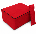 FOTEL RELAX KANAPA 2 W 1 - CZERWONY