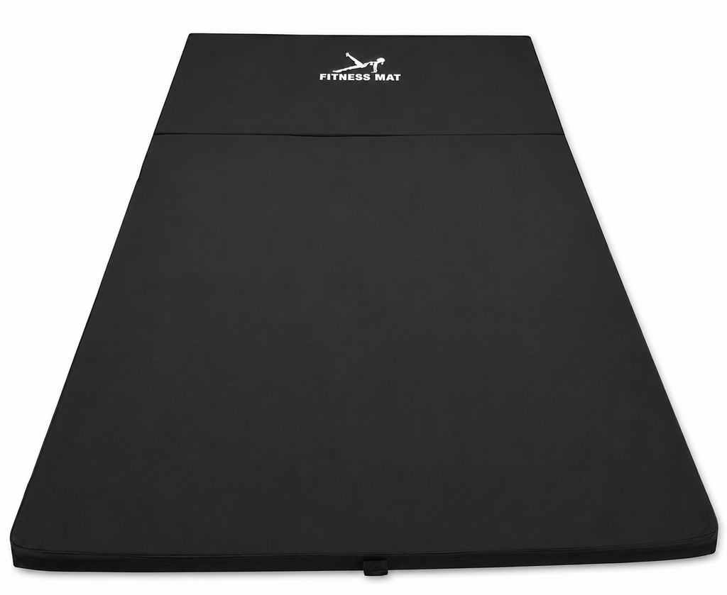 MATERAC GIMNASTYCZNY FITNESS TURYSTYCZNY 200x120x5 - CZARNY