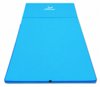 MATERAC GIMNASTYCZNY FITNESS TURYSTYCZNY 200x80x5 - NIEBIESKI