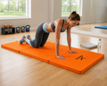 MATERAC GIMNASTYCZNY FITNESS TURYSTYCZNY 200x80x5 - POMARAŃCZOWY