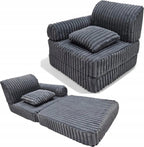 Modułowa rozkładana SOFA - FOTEL dla dzieci wypoczynkowy materac GRAFIT