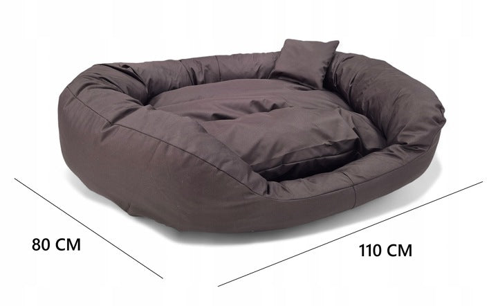 LEGOWISKO SOFA 115 X 80 BRĄZOWE