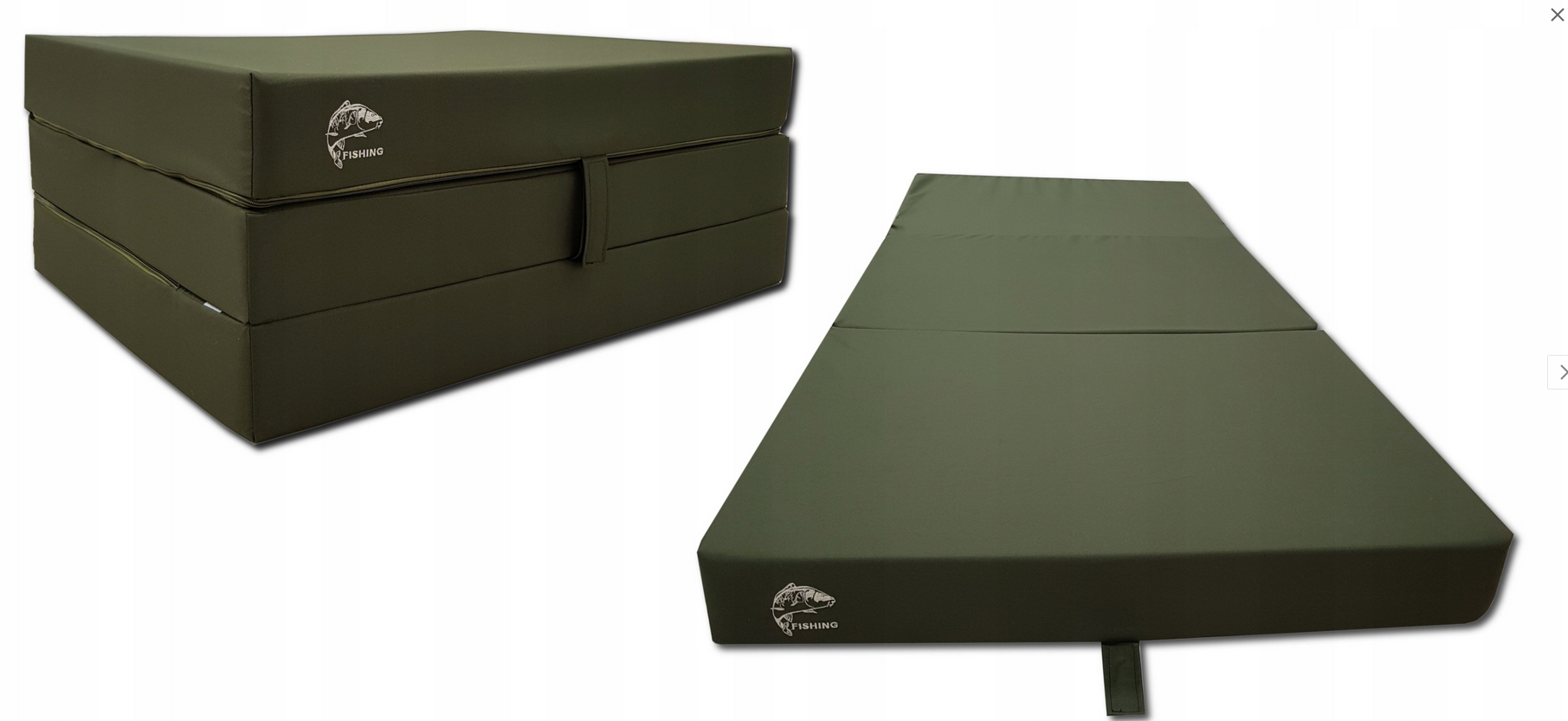 Materac turystyczny Wędkarski 200 x 800 x 10 Khaki