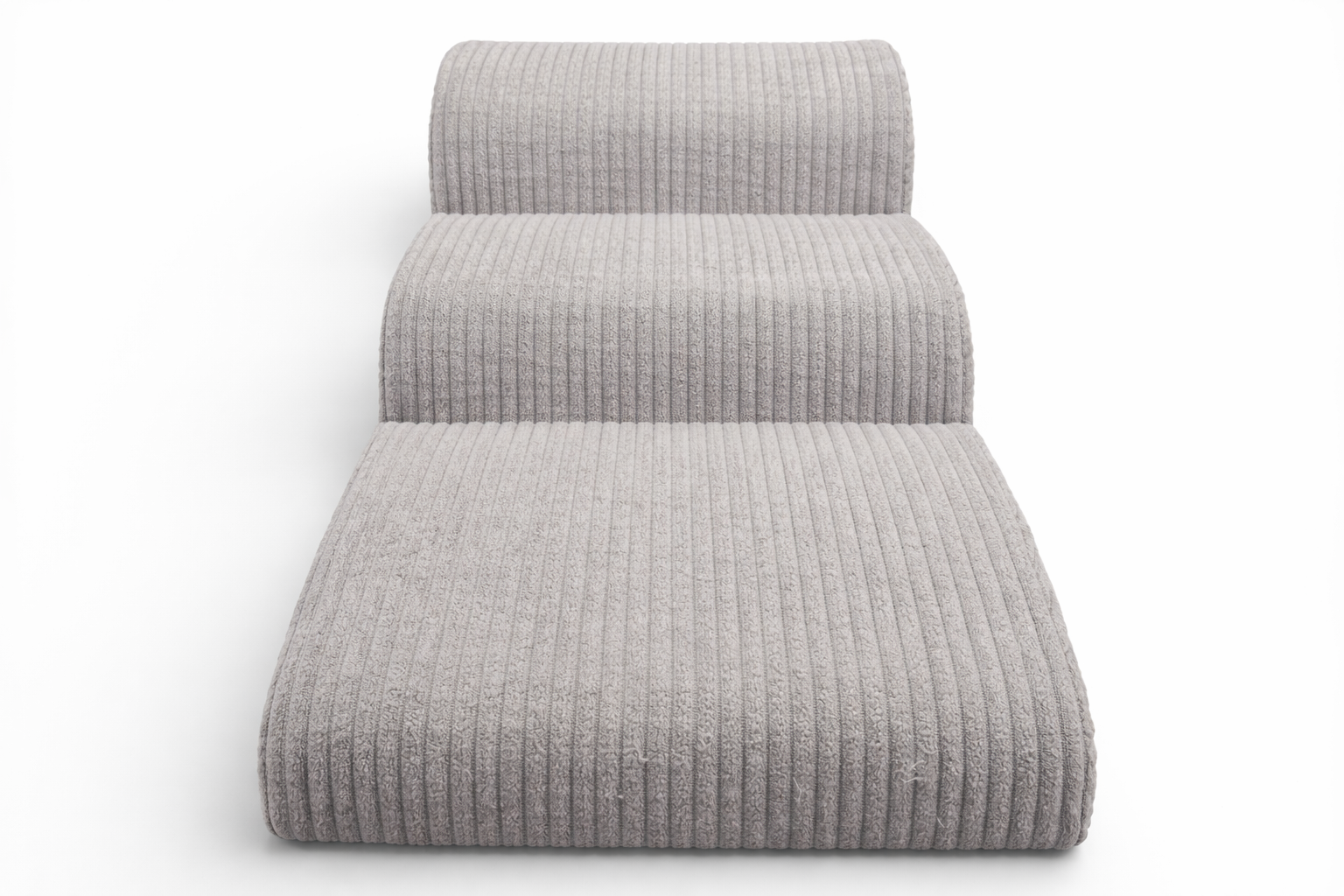 ŁAGODNE SCHODKI DLA PSA RAMPA PODEST 3 STOPNIE WYS 40 CM. SZEROKIE - 35 CM - SZARE