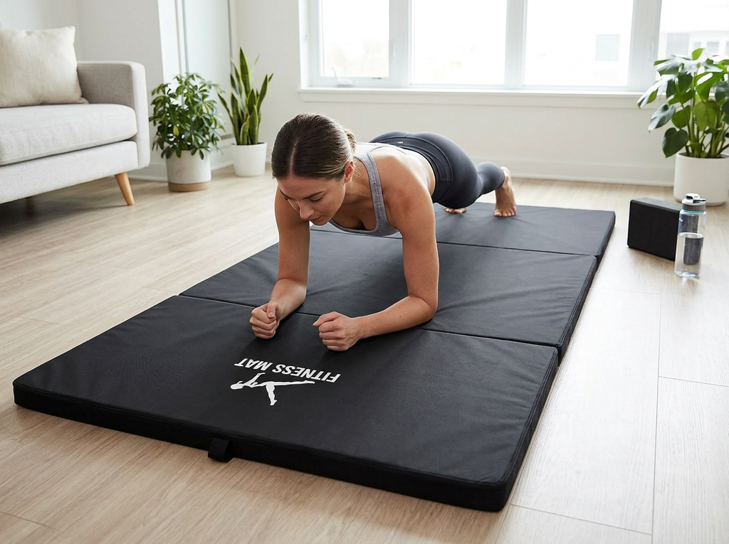 MATERAC GIMNASTYCZNY FITNESS TURYSTYCZNY 200x80x5 - CZARNY