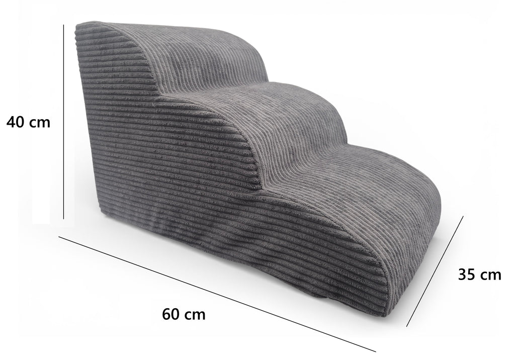 ŁAGODNE SCHODKI DLA PSA RAMPA PODEST 3 STOPNIE WYS 40 CM. SZEROKIE - 35 CM