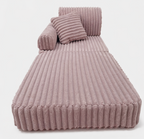 Modułowa rozkładana SOFA - FOTEL dla dzieci wypoczynkowy materac PASTELOWY RÓŻ